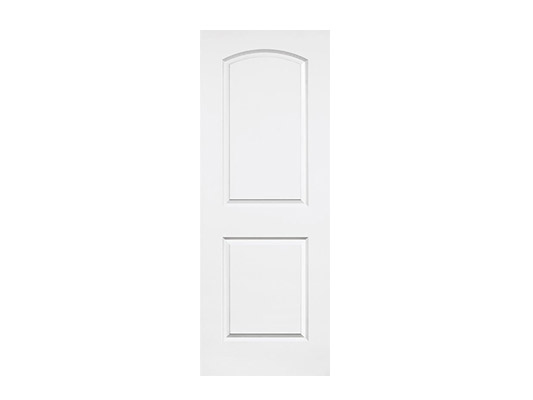 Two grid curved molded door